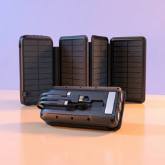 High Capacity 43800mAh Solar Power Bank with Wireless Charging