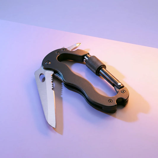The Ridge 4-in-1 Carabiner Tool with Hidden Blade
