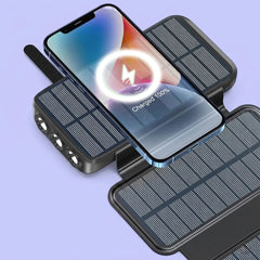 High Capacity 43800mAh Solar Power Bank with Wireless Charging