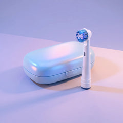 compact portable travel sized uv toothbrush disinfect box case